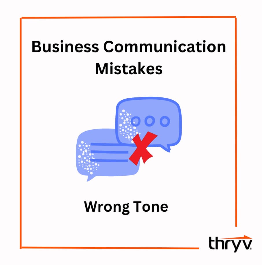 business communcation mistakes tone of vocie